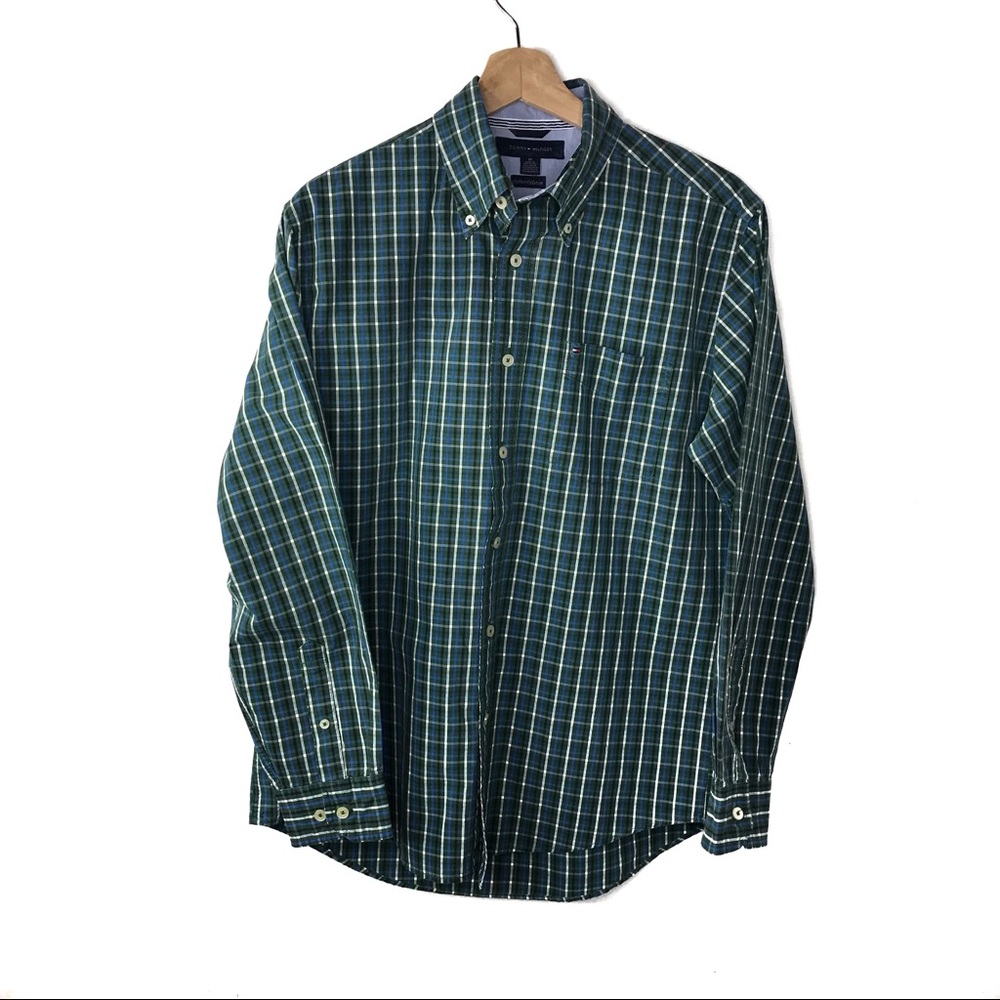 Tommy Hilfiger Plaid Long Sleeve Button Down
